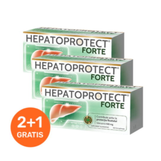 Hepatoprotect forte 2+1 cadou