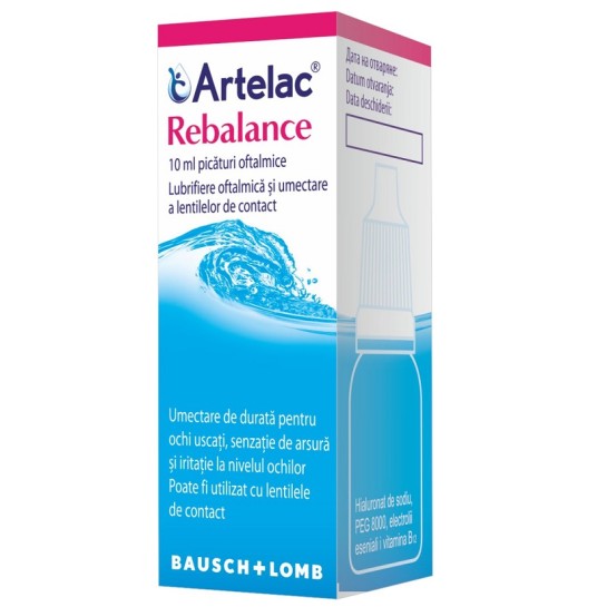 Artelac Rebalance picaturi oftalmice solutie x1flacon x10ml