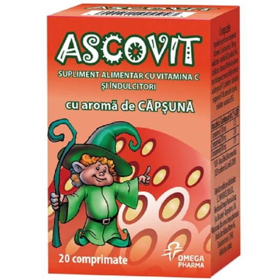 Ascovit capsuni x 20 comprimate