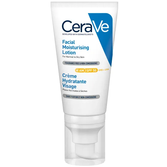 CeraVe Crema hidratanta de fata SPF50 ten normal-uscata x 52ml