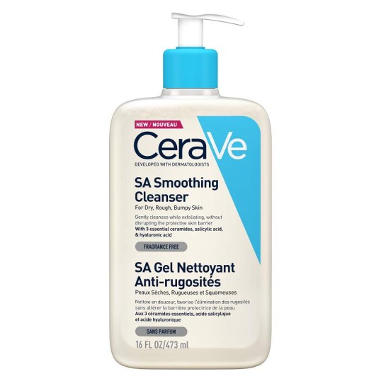 CeraVe SA gel de curatare spumant pt piele uscata-aspra cu rigozitati x 473ml