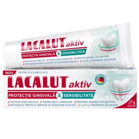 Lacalut Aktiv protectie gingivala & sensibilitate x 75ml