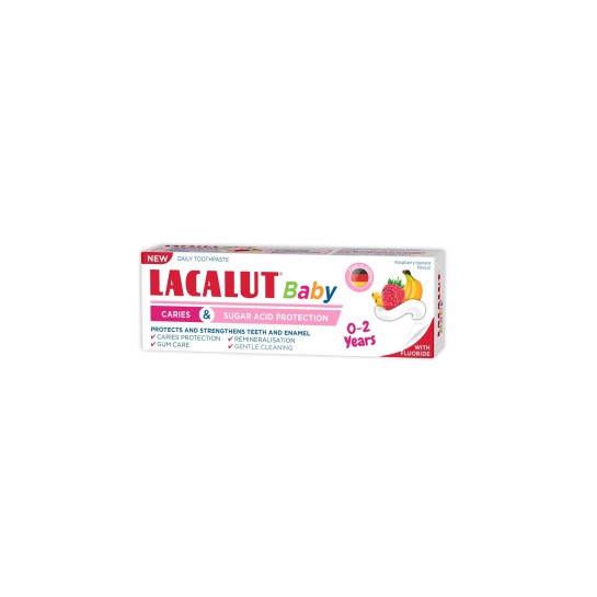 Lacalut Baby 0-2 ani protectie anticarie si zaharuri x 55ml