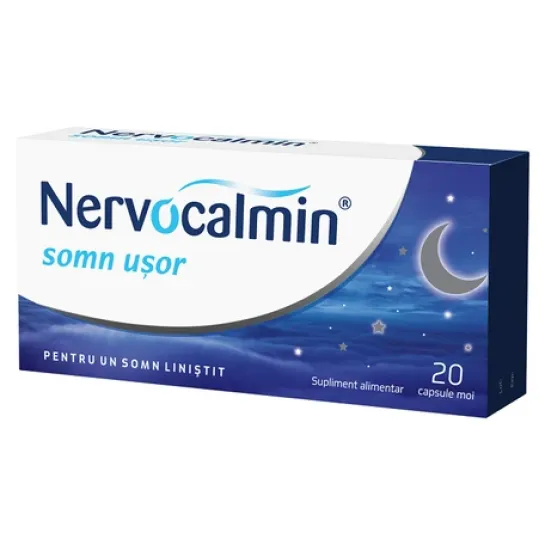 Nervocalmin somn usor+ valeriana x 20 capsule moi