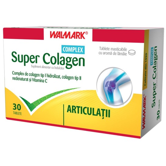 Super Colagen Complex x 30 tablete masticabile