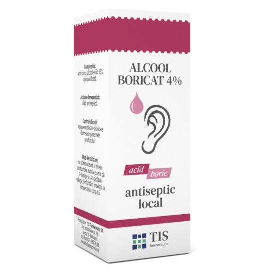 Alcool Boricat 4 % x 15ml