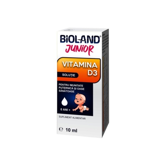 Bioland Junior Vitamina D3 solutie x 10 ml