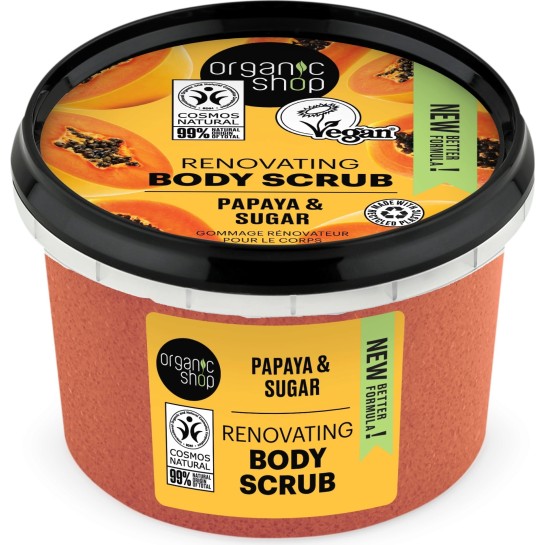 Body Scrub organic Papaya&sugar x 250 ml