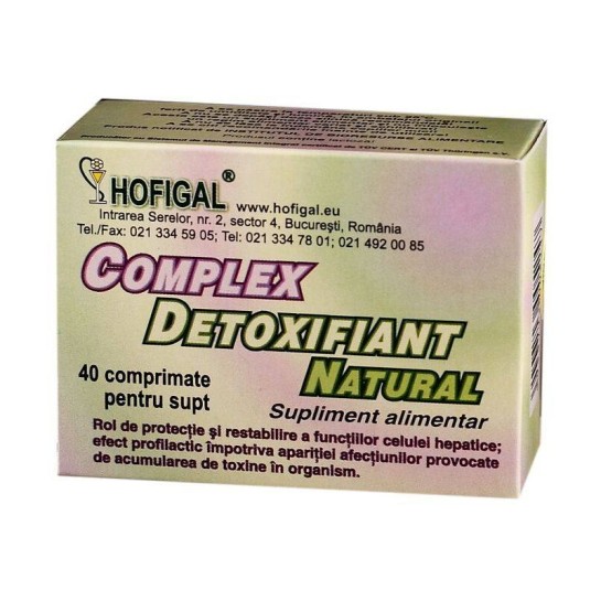 Detoxifiant Natural Complex x 40 comprimate