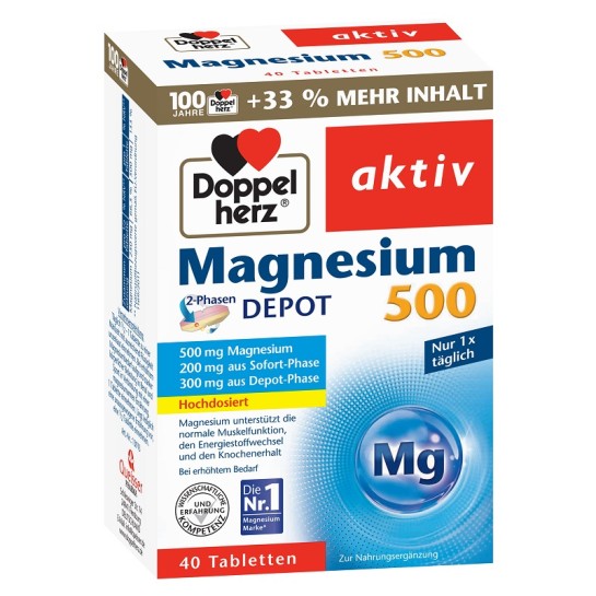 Doppelherz MG 500mg 30 tablete+10 tablete Gratis Jubileu 100