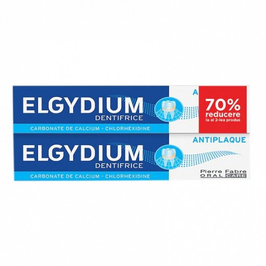 Elgydium pasta de dinti antiplaca x75ml 1+1 70% REDUCERE