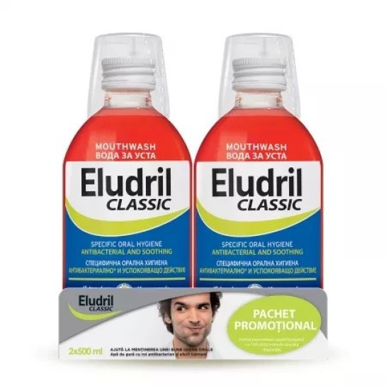 Eludril apa de gura x 500ml 1+1 50% REDUCERE