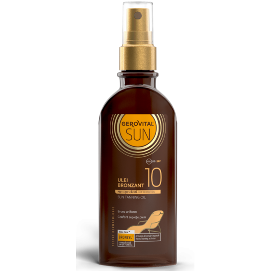 Gerovital Sun Ulei bronzant pentru plaja SPF 10 x 150 ml