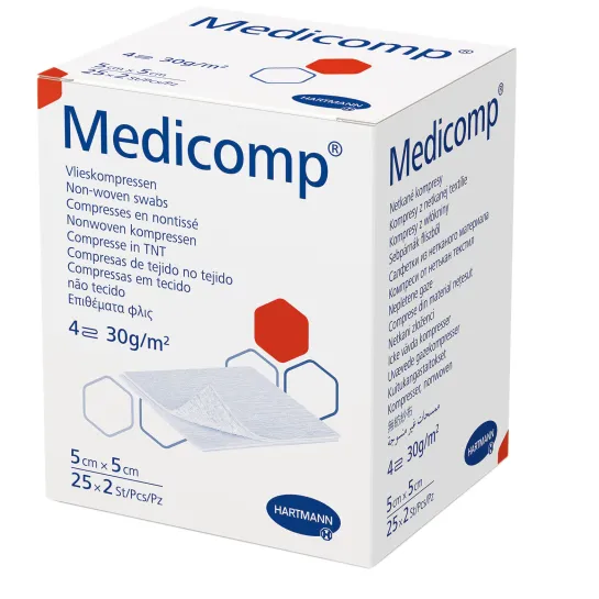 Medicomp extra comprese sterile 5x5cm 25 plicuri