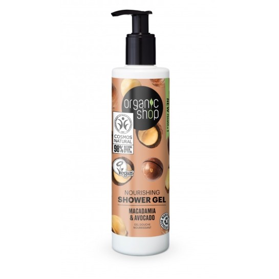 Organic Shop Gel de dus Nourishing cu macadamia si avocado x 280 ml