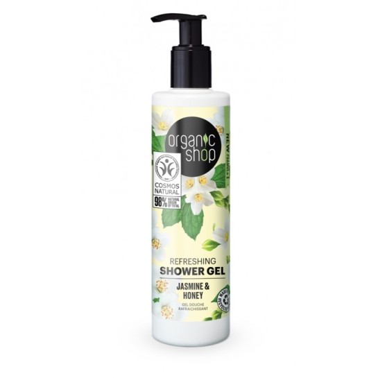 Organic Shop Gel de dus Refreshing cu miere si iasomie x 280 ml