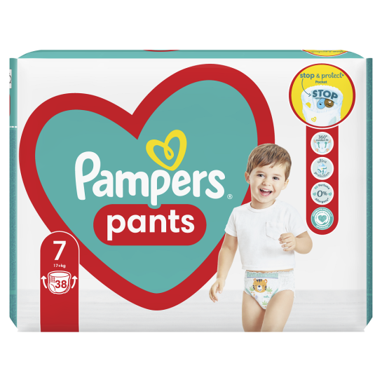 PAMPERS 7 Pants 17kg+ x 38 bucati