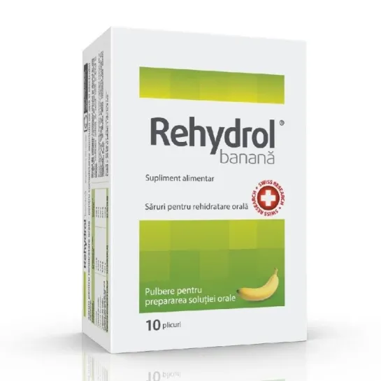 Rehydrol pulbere 10 plicuri