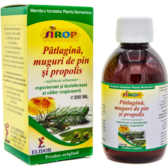 Sirop patlagina, muguri pin si propolis x 200 ml