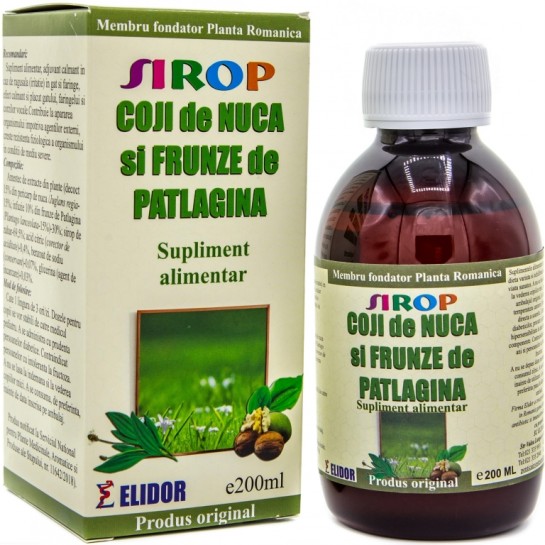 Sirop coji nuca+patlagina x 200 ml