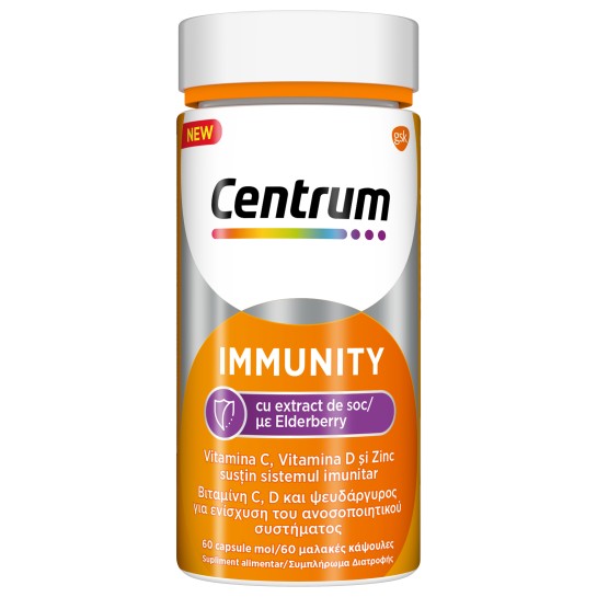 Centrum Immunity cu extract de soc x 60 capsule moi