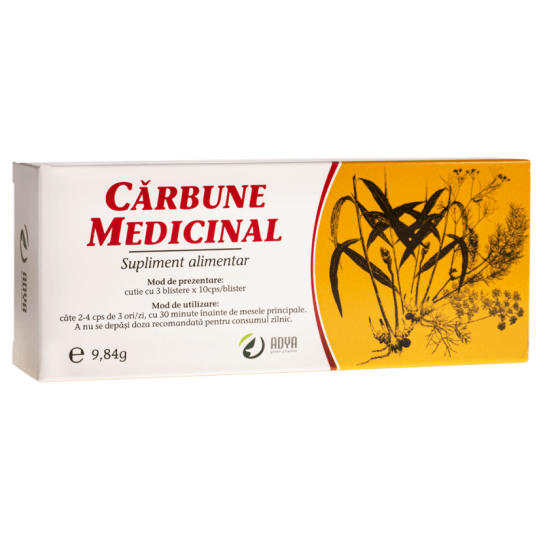 Carbune medicinal x 30 capsule