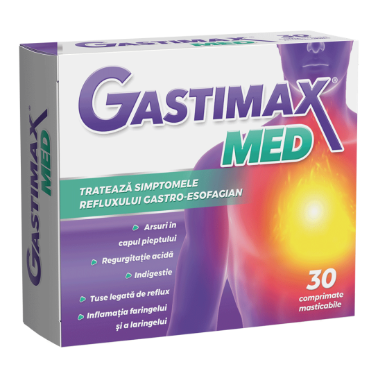 Gastimax MED x 30 comprimate masticabile