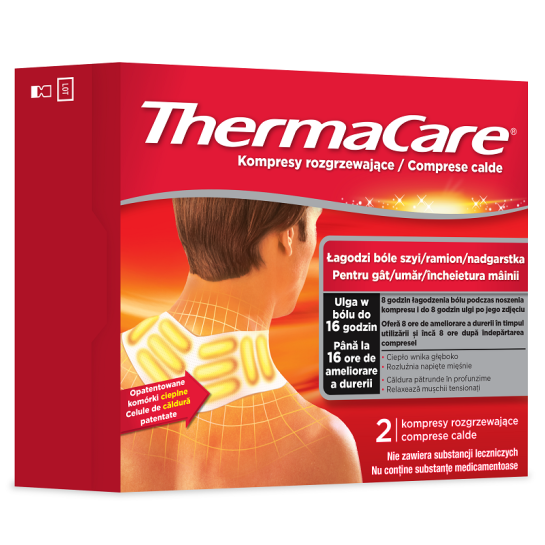 Thermacare comprese calde pt gat umeri incheieturi maini x 2 bucati