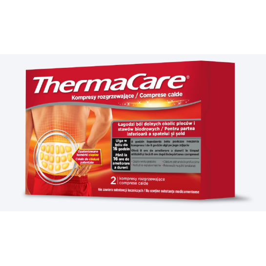 Thermacare comprese calde pt partea inferioara a spatelui si sold x 2 bucati