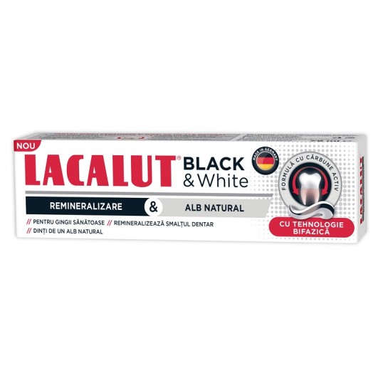 Lacalut Black & White pasta dinti x 75ml