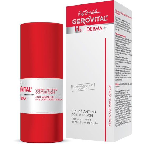 Gerovital H3 Derma+ Crema antirid contur ochi