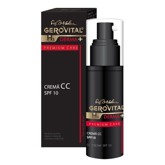 Gerovital H3 Derma+PC Crema CC SPF10 x 30 ml