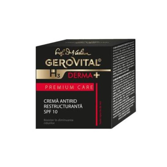 Gerovital H3 Derma+PC Crema antirid restructuranta SPF10 x 50 ml