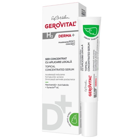 Gerovital H3 Derma+ Ser antirid concentrat aplicatie locala x 15 ml