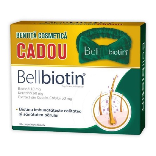 Bellbiotin x 30 cpr film + bentita CADOU