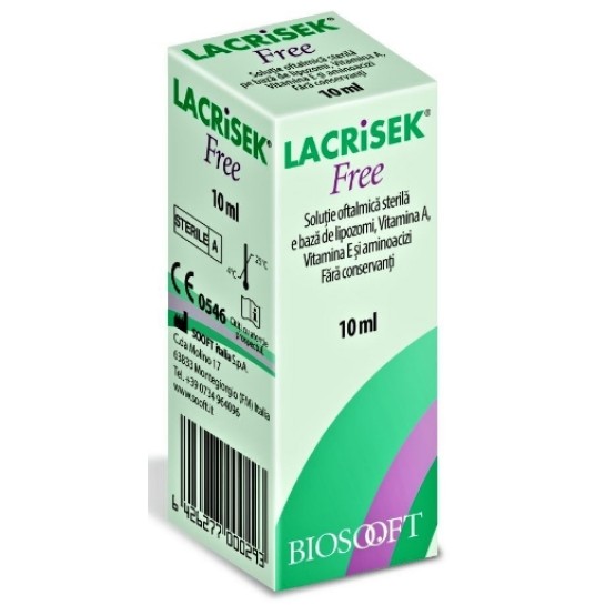 Lacrisek Free solutie oftalmica x 10ml