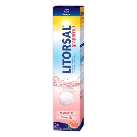 Litorsal electroliti grapefruit x 24 comprimate efervescente