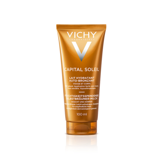 Vichy Capital Soleil Lapte hidratant autobronzant pt fata si corp x 100 ml