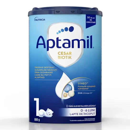 Aptamil Cesar Biotik Numarul 1 , lapte praf 800g