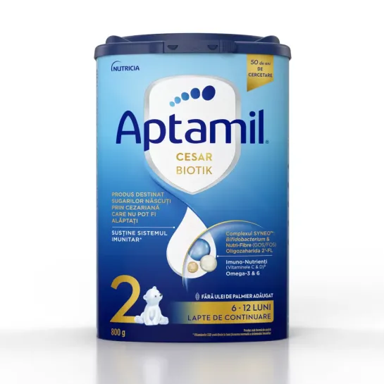 Aptamil Cesar Biotik Numarul 2 , lapte praf 800g