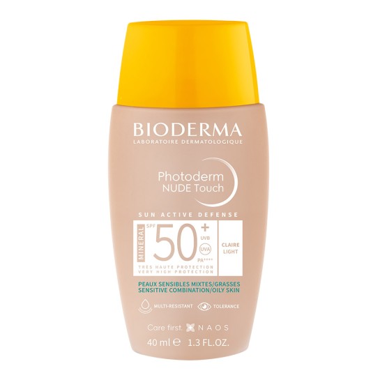 Bioderma Photoderm Nude Touch Mineral deschis SPF50+ x 40ml