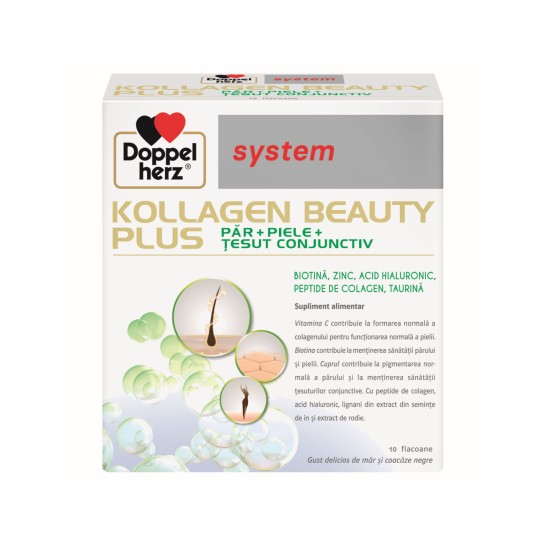 Doppelherz System Kollagen Beauty Plus x 10 flacoane