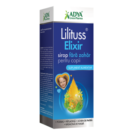 Lilitus Elixir Copii sirop fara zahar x 200 ml