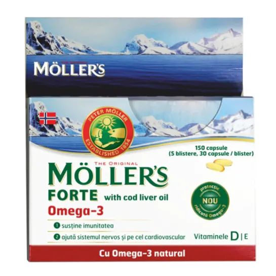 Moller's Forte Omega 3 with Cod liver x 150 capsule