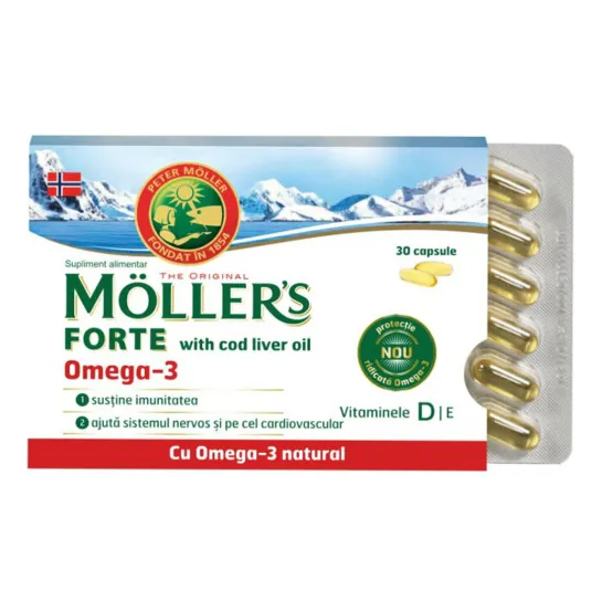 Moller's Forte Omega 3 with Cod liver x 30 capsule