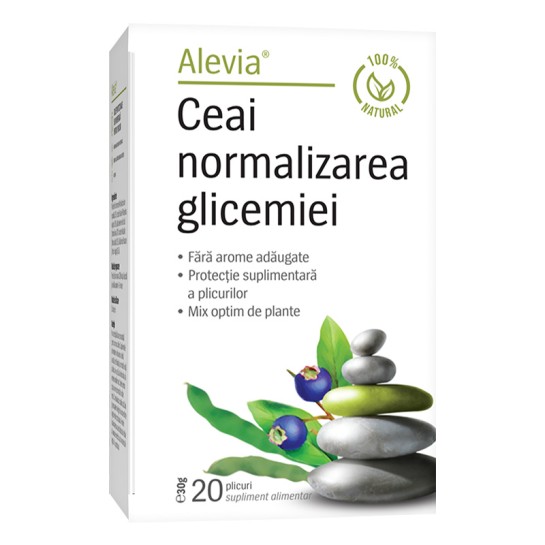 Alevia Ceai normalizarea glicemiei x 20 plicuri