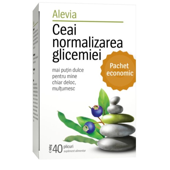 Alevia Ceai normalizarea glicemiei x 40 plicuri