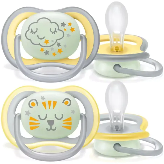Avent Suzeta 18+ luni Ultra Air ortodontica multicolora x 2 bucati SCF376/01