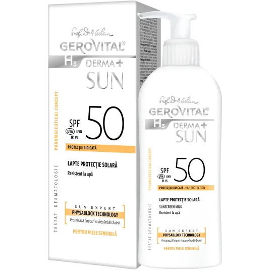 Gerovital H3 Derma+Sun Lotiune protectie solara SPF50 x 150 ml