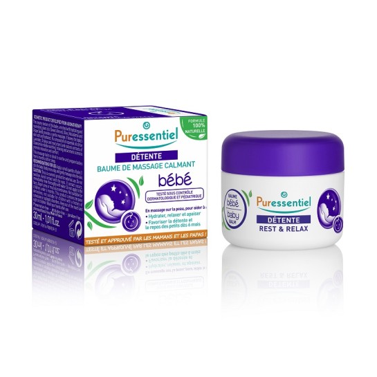 Puressentiel rest relax baby unguent masaj cu 5 uleiuri esentiale x 30 ml